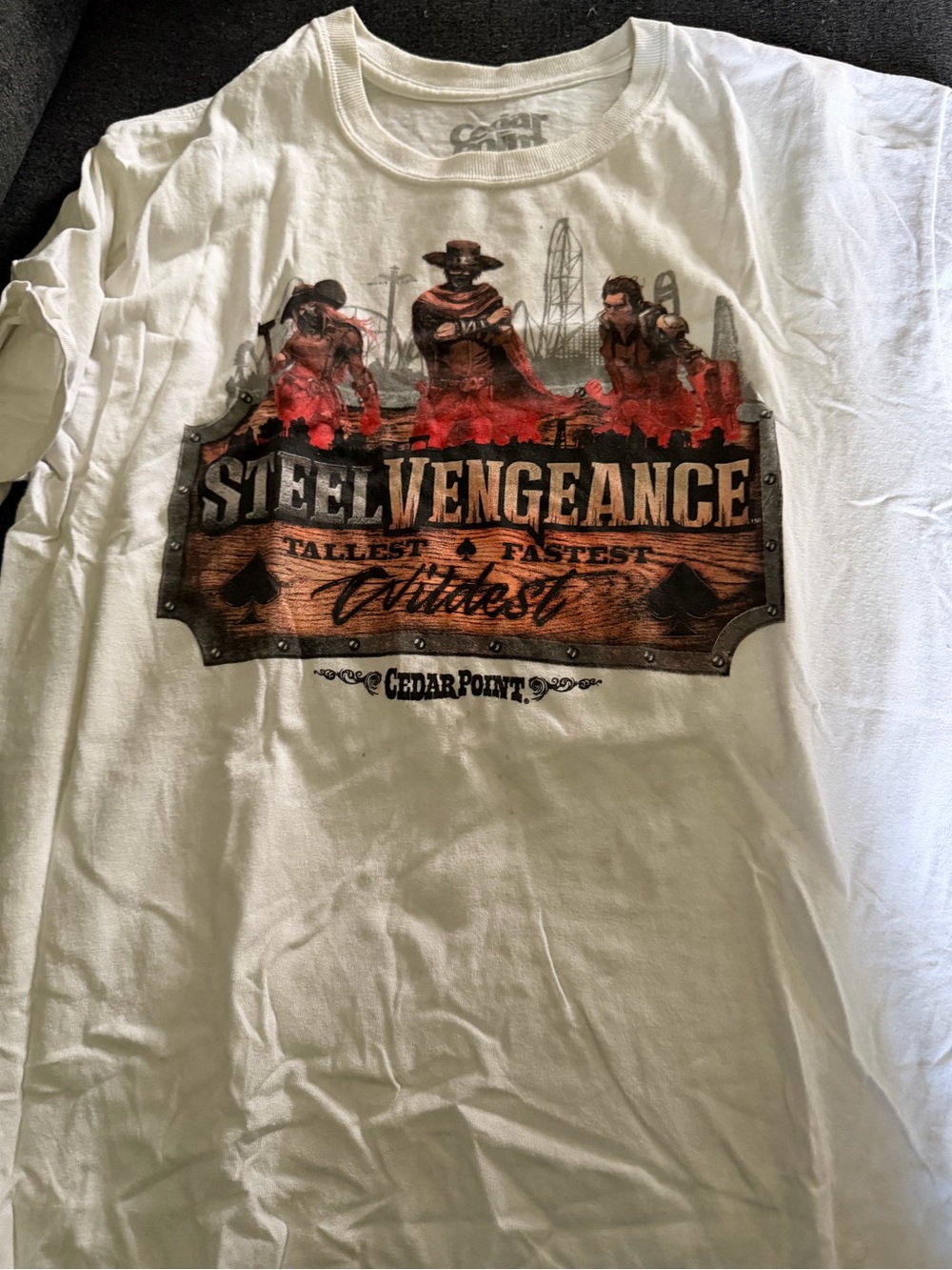 Steel Vengeance White Graphic Tee